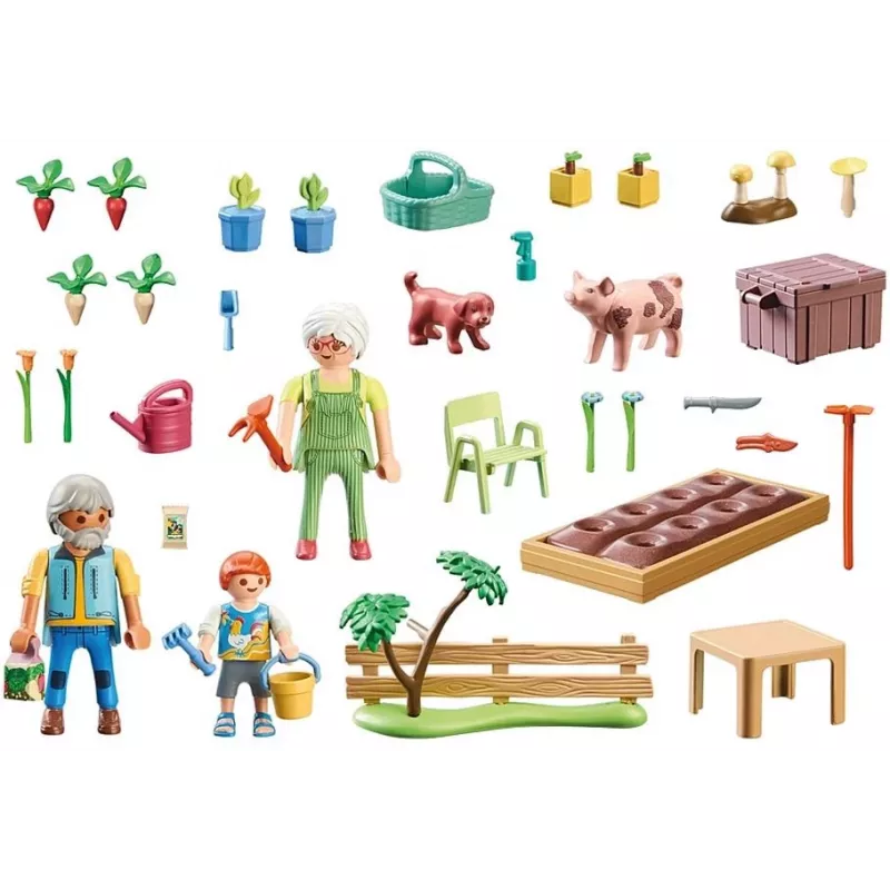 Playmobil 71443 Country: Vegetable Garden with Grandparents