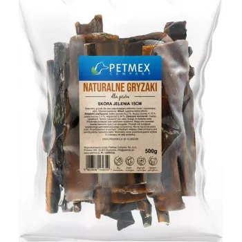 Dog treat PETMEX Deer skin 500 g – natural chew snack for dogs