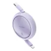Baseus Free2Pull - 20 W USB-C to Lightning Retractable Cable, 1 m (purple)