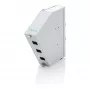 DIN rail fiber optic splice distributor DIGITUS DN-96894 — angled, 6 SC SX / LC DX, aluminium, grey