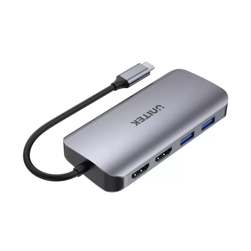USB-C Hub Unitek D1122A01 with 2x HDMI 4K and 100W Power Delivery