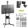 Maclean TV stand / cart, camera shelf, on wheels, 37-70, max load 45kg/5kg shelf, max. VESA 600x400, MC-113 B
