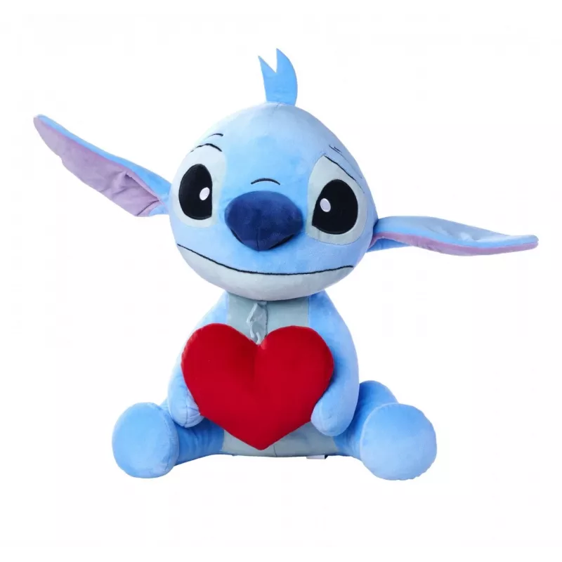 Plush toy SIMBA Stitch with heart 50 cm, soft cuddly character