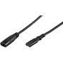 Wentronic IEC-60320-C8 to IEC-60320-C7 2m C8 Coupler to C7 Coupler Black (97201)