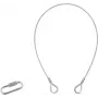 Safety rope EUROLITE B 3x600mm for up to 5 kg, silver