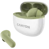 CANYON In-Ear Headphones TWS-5, Green Bluetooth 5.3, touch control, charging input: USB-C