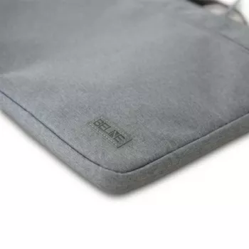 Laptop Bag Beline 16 — gray durable lightweight material, fits 16-inch laptops