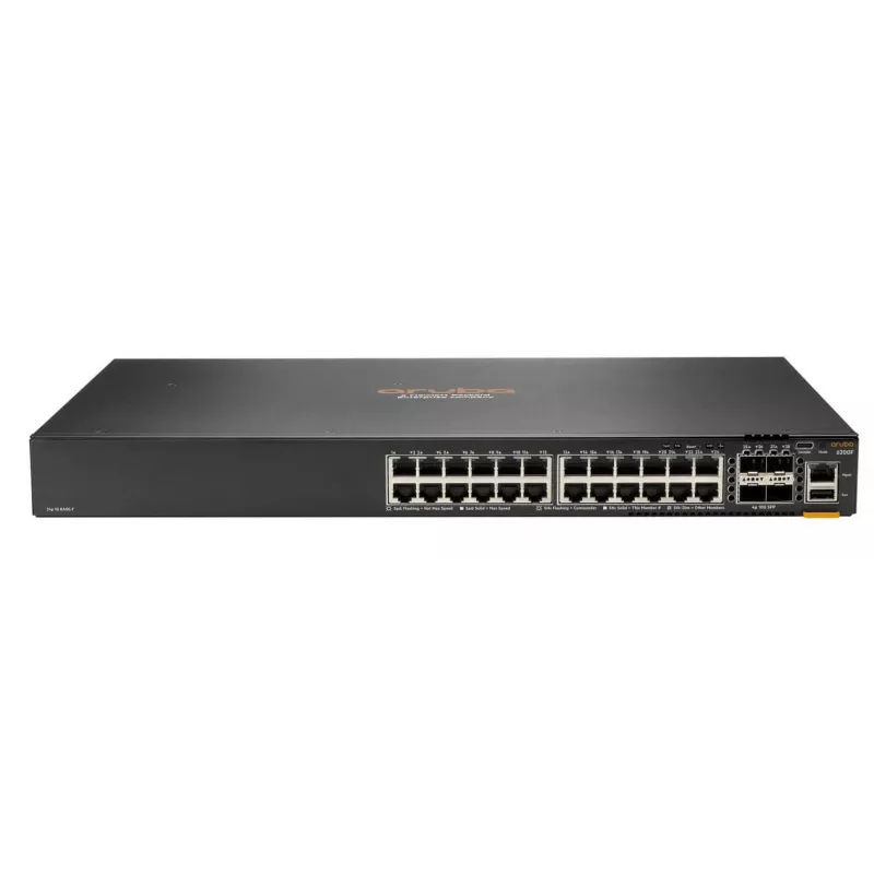 Managed Switch HPE Aruba Networking CX 6200F 24G PoE 4SFP+ 370W