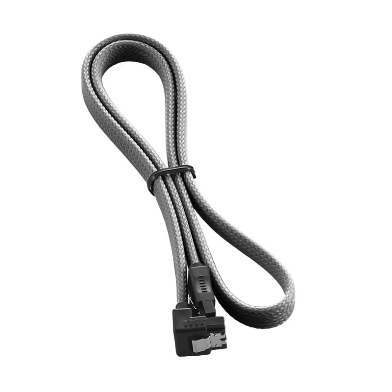 CableMod ModMesh - SATA-Cable - Serial ATA 150/300/600 - SATA (W) right-angled to SATA (W) - 60cm - Kohle (CM-CAB-RSAT-N60KC-R)