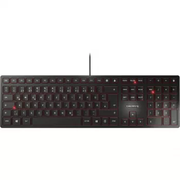 CHERRY KC 6000 Slim keyboard Universal USB QWERTZ German Black