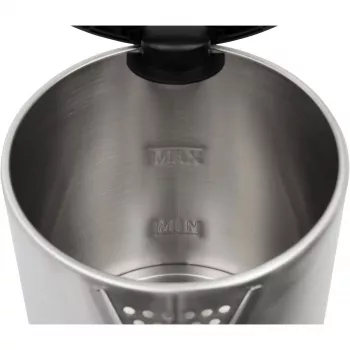 Electric kettle Clatronic 1.5 L 2200 W Black Stainless steel