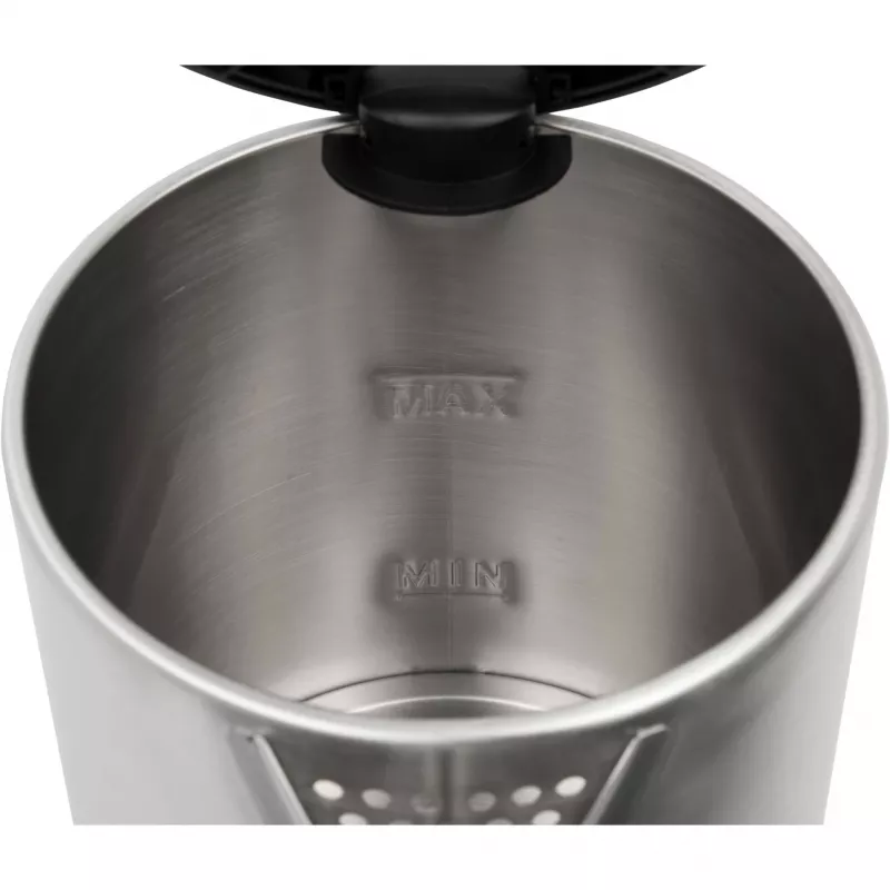 Electric kettle Clatronic 1.5 L 2200 W Black Stainless steel