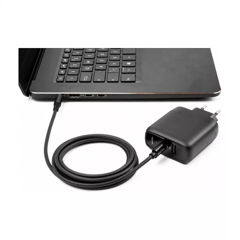 DeLOCK Laptop Charging Cable USB Type-C male to Dell 4.5 x 3.0 mm male 1.5m 20V