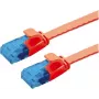 VALUE Patch Cable Cat.6A (Class EA) UTP, extra-Flat, Red, 3 m (21.99.2023)
