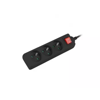 Lanberg PS1-03E-0150-BK Extension Cable (1,5 M, Black) (PS1-03E-0150-BK)