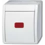 Busch-Jaeger Two-Way Switch Ocean Surface-Mount White 2601/6 SKW-54 (2601/6 SKW-54)