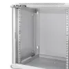 QOLTEC 54485 19-Inch 12U Wall-Mount Rack Cabinet, 600x450x635 mm, Black