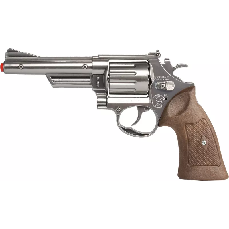 Toy metal police-style revolver Pulio 1556067/0 — 8-round capacity