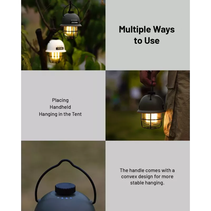 USB powered camping lantern Nitecore LR40 100 lm Olive