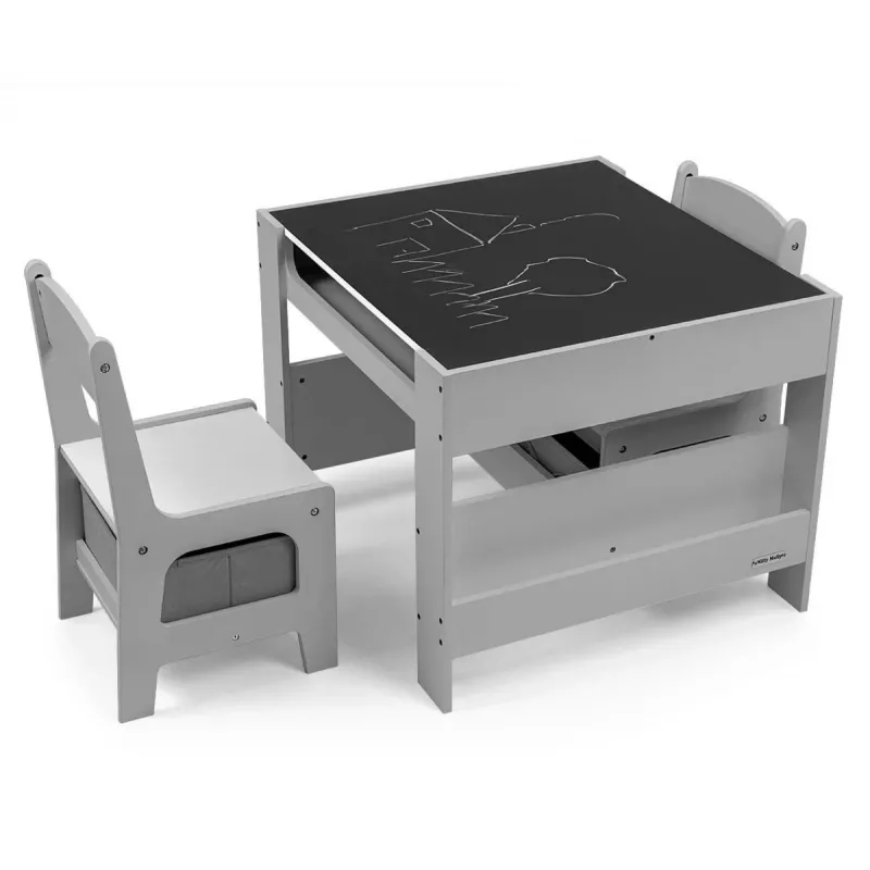 Children's furniture set Milly Mally Sven Grey 5489 — compact set in grey