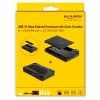HDD/SSD enclosure DeLOCK 42020 Black 2.5 inch USB Type-C 10 Gbit/s