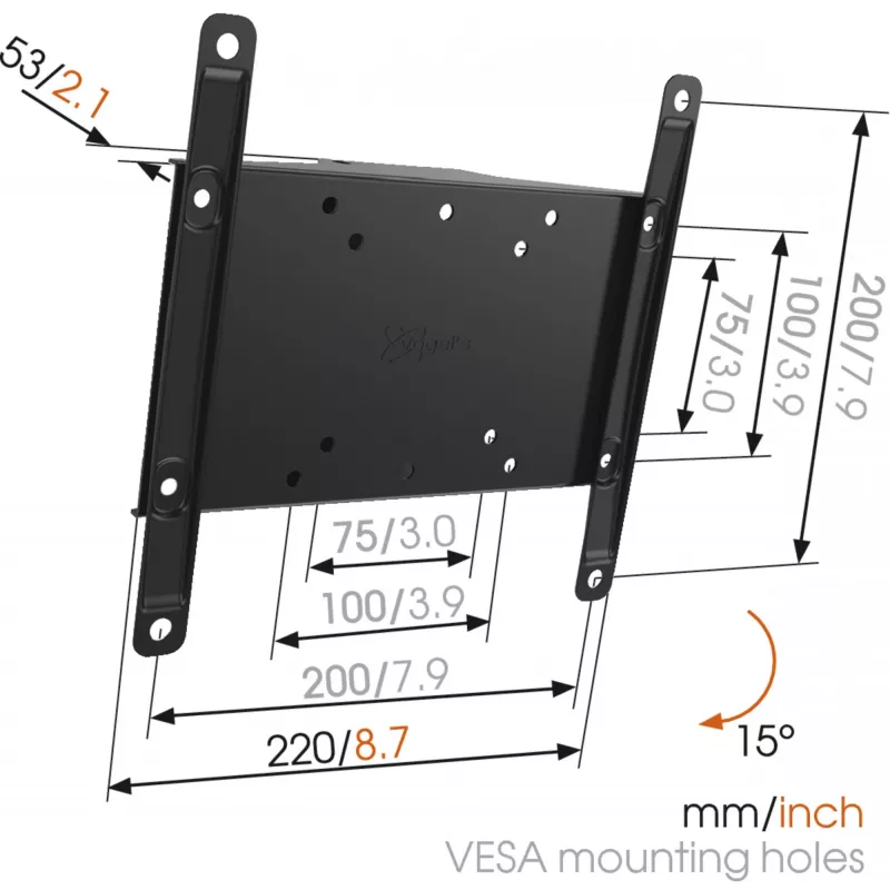 Wall mount Vogel's MA2010-A1 Tilt for 26–40 inch TVs, max weight 30 kg, black