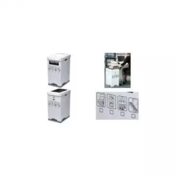 Fellowes R-Kive System Recycle Bin - Grey - White - 300 x 500 x 600 mm - 300 x 500 x 600 mm (0193201)