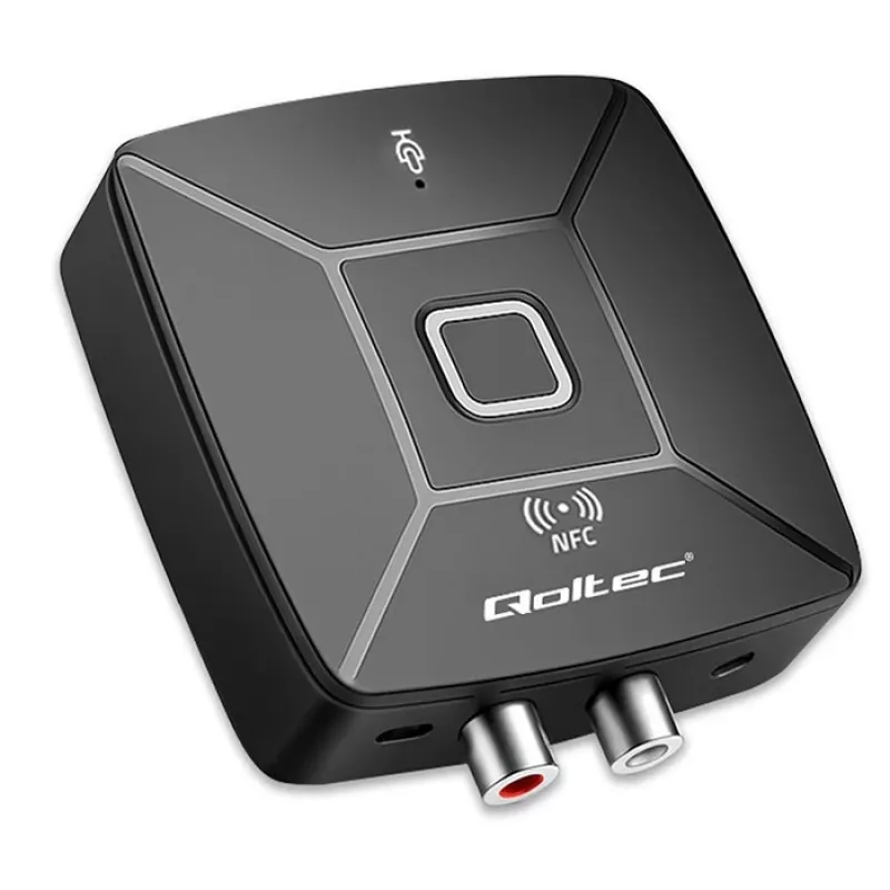 Wireless Audio HiFi transmitter receiver QOLTEC model 56981 — Bluetooth/line-in audio bridge