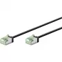 Goobay Ultra-Flexible CAT 8.1 Patch Cable slim U/FTP black - extra-short plug 99.9% (74353)