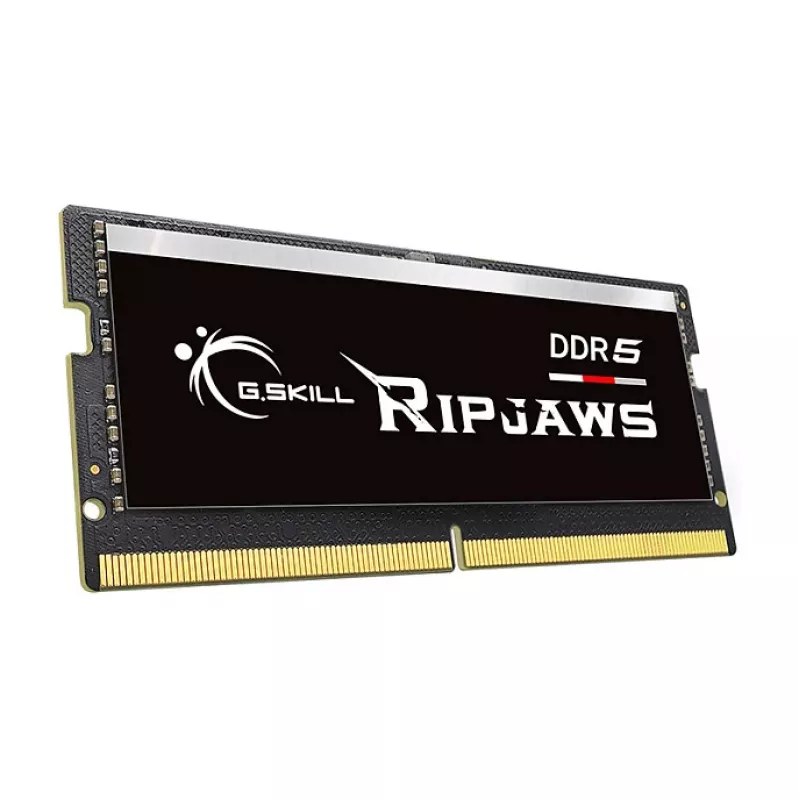 SO-DIMM 64 GB DDR5-5600 (2x 32 GB) Dual-Kit, Arbeitsspeicher schwarz, F5-5600S4645A32GX2-RS, Ripjaws, INTEL XMP