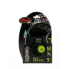 Retractable dog lead Flexi flexi Black Design M — 5 m length, tape style, max load 25 kg, ergonomic handle