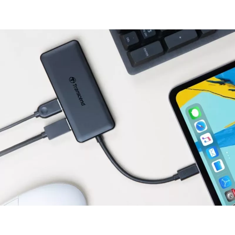 Transcend HUB5C USB 3.2 Gen 2 (3.1 Gen 2) Type-C Black