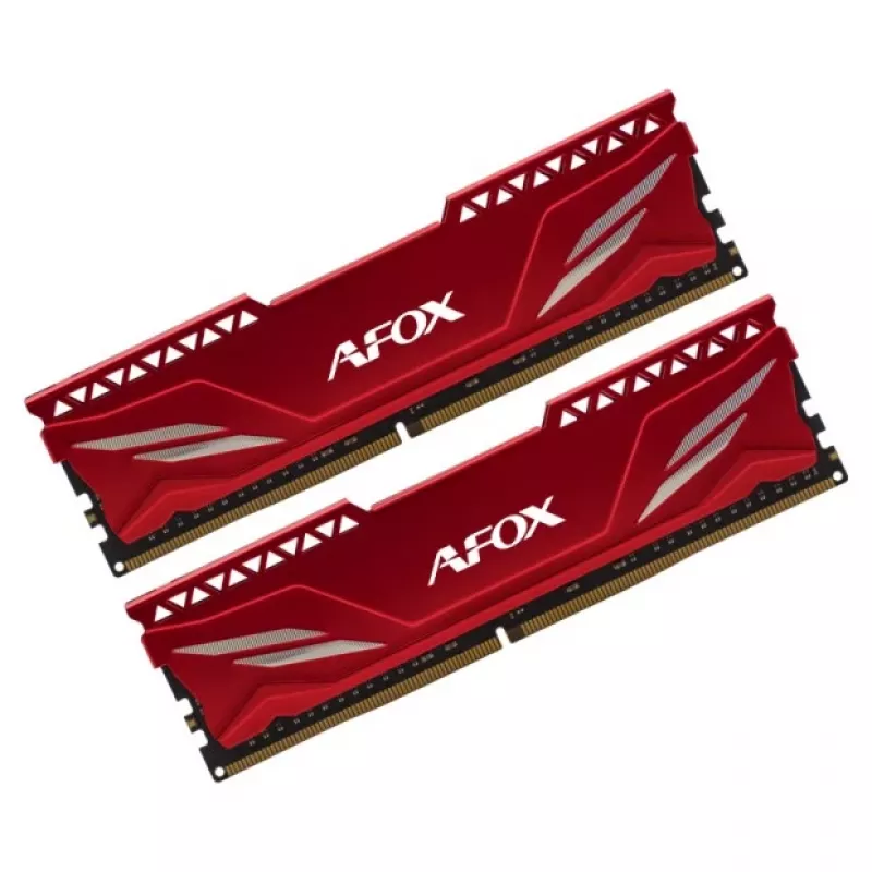Desktop DDR4 RAM AFOX 2×16GB 3200MHz CL16 1.35V Unbuffered XMP2 Red
