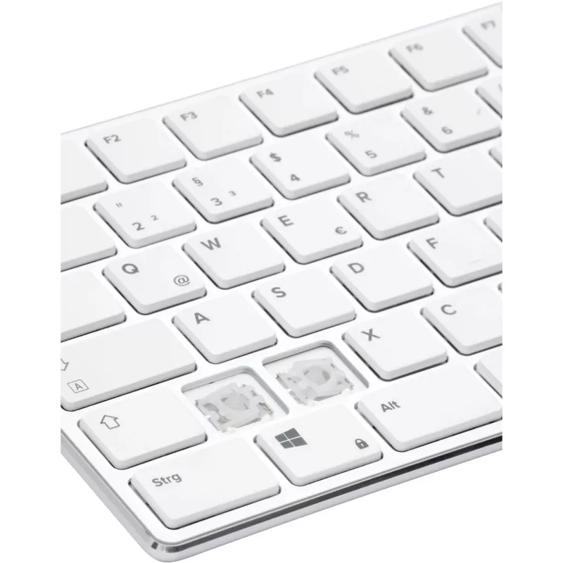Keyboard Speedlink RIVA Slim Metal Scissor White — wired slim scissor-switch keyboard, white