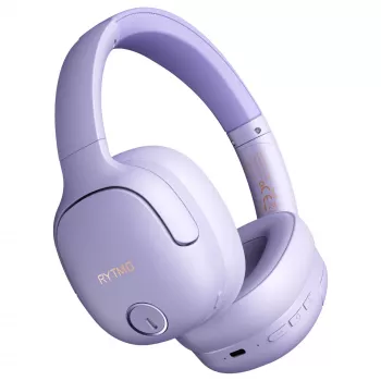 Headphones MANTA HDP1001PU Rytmo Elegance Purple over-ear wired, model HDP1001PU