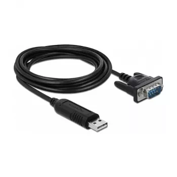 Serial Cable DeLOCK 66283 Black 1.8 m