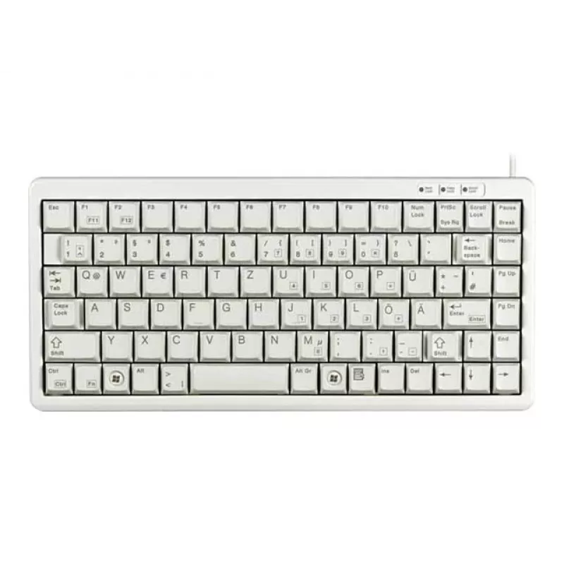 Cherry G84-4100 compact keyboard, pale grey, USB/PS/2