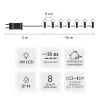 LED string lights Extralink 200 bulbs cold white, diameter 3+ mm, length 16 m