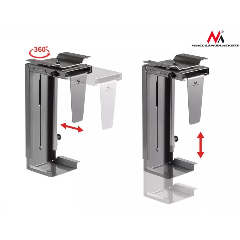 Passive holder Maclean MC-713 S Grey