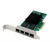 DIGITUS 4 Port Gigabit Ethernet Network Card, RJ45, PCI Express, Intel I350
