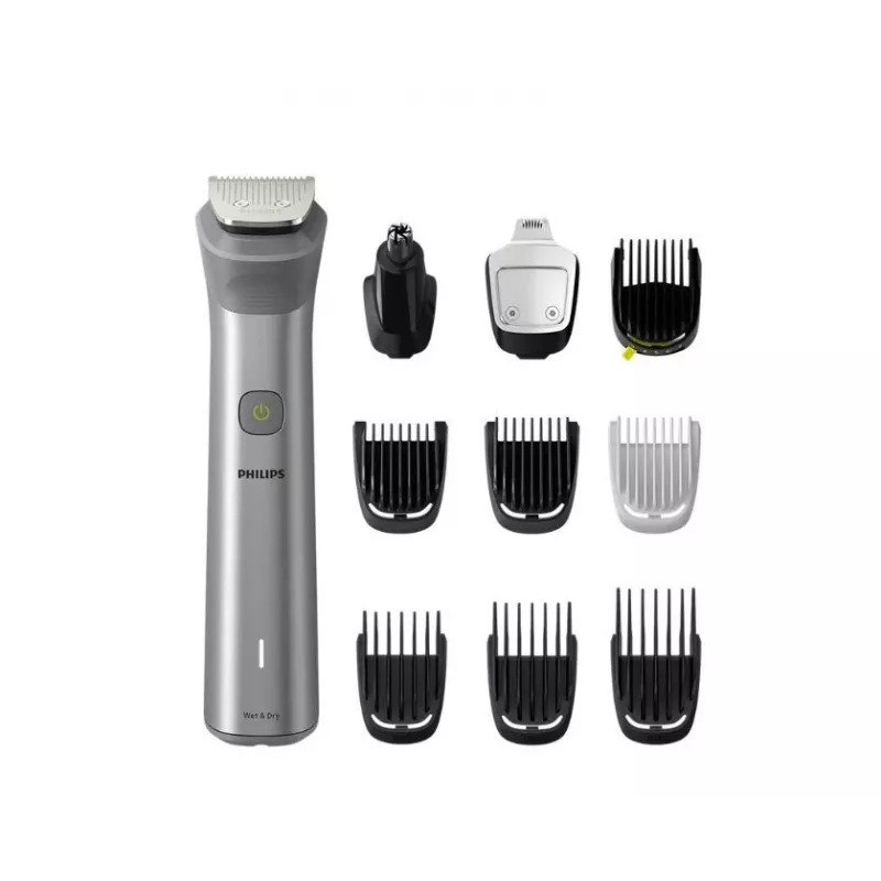 Philips All-in-One Trimmer MG5920/15 Series 5000, Stainless steel, 0.5 mm, 1.6 cm, 1 mm, Beard, Ear, Nose, Battery