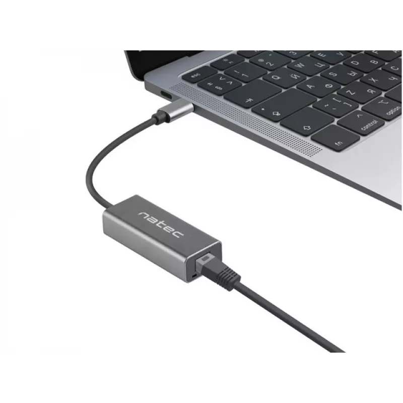 NATEC Cricket USB 3.2 Gen 1 Type-C Grey Ethernet Hub 1000 Mbit/s