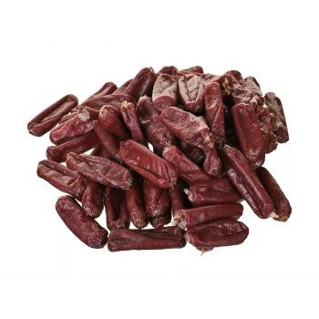 Dog treats PETITTO Soft beef sausages 500 g — soft training snacks, 33% protein, 4% fat, gluten- and sugar-free