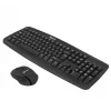 Wireless keyboard and mouse kit Tellur Basic Black — 2.4 GHz, USB receiver, compact layout