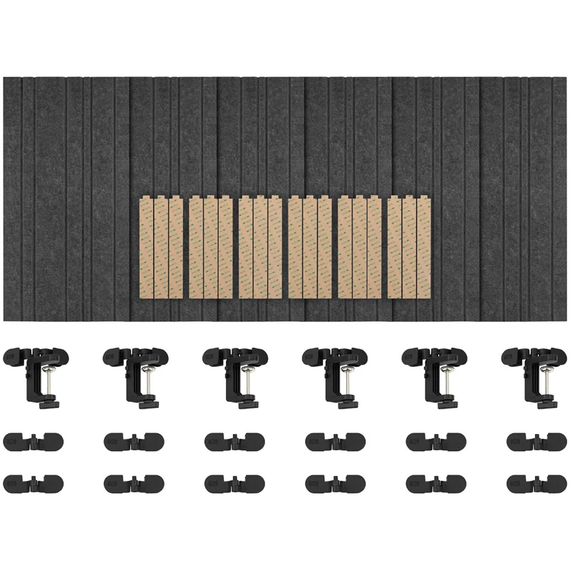 Streamplify ACOUSTIC PANEL - 6-Pack, grey