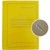 Project File A4 cardboard Smiltainis with metal clip, with print yellow