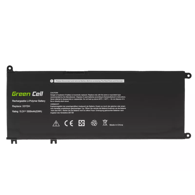 Battery Green Cell DE138 for DELL Inspiron G3 G5 G7 Latitude