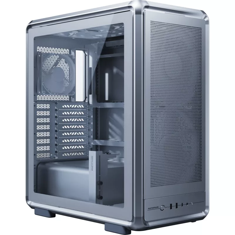 PC Midi Tower Cooler Master MasterFrame 500 Mesh — Black with Transparent Side, supports ATX PSU, 2x200mm front + 1x120mm rear, 2.5 inch/3.5 inch drives