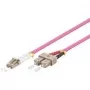 Fibre Optic Cable Goobay LC-SC OM4 3m Pink