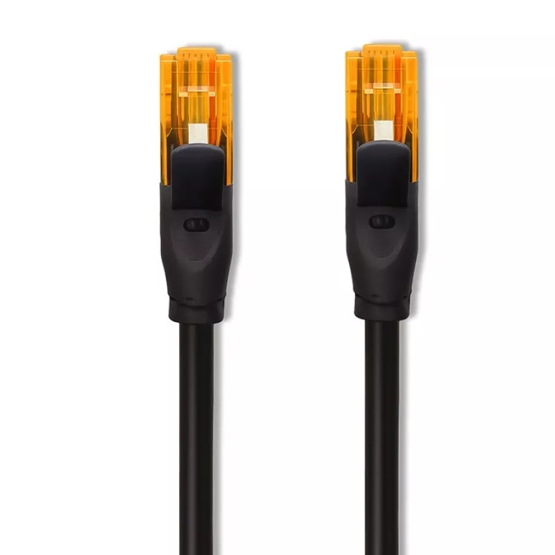 Ethernet patch cable QOLTEC CAT6, 2×RJ45, 20 m, black